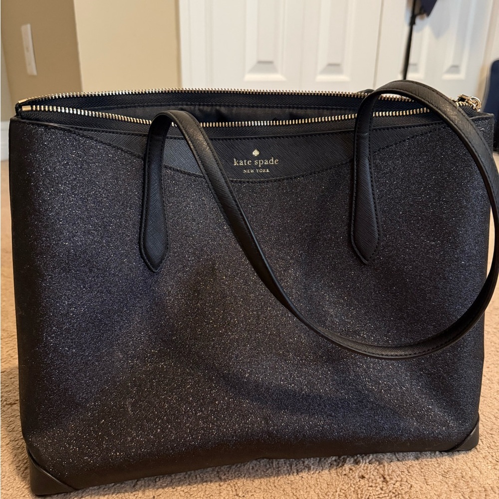 Kate Spade Glittery Black Tote